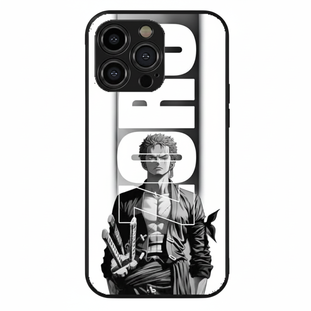 Roronoa Zoro Black & White Style Metal Phone Case