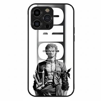 Roronoa Zoro Black & White Style Metal Phone Case