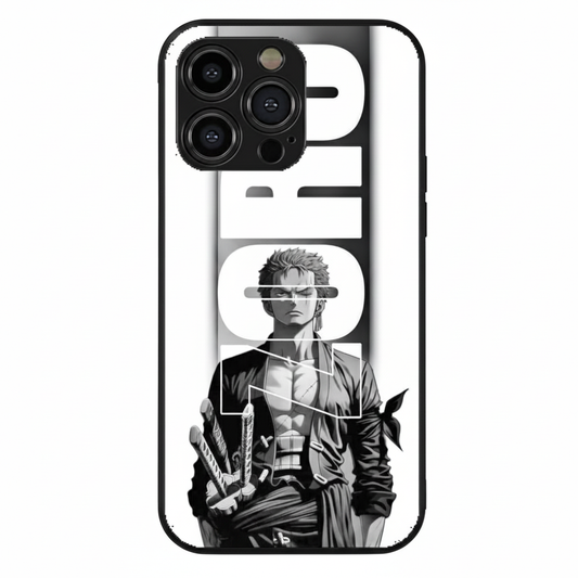 Roronoa Zoro Black & White Style Metal Phone Case