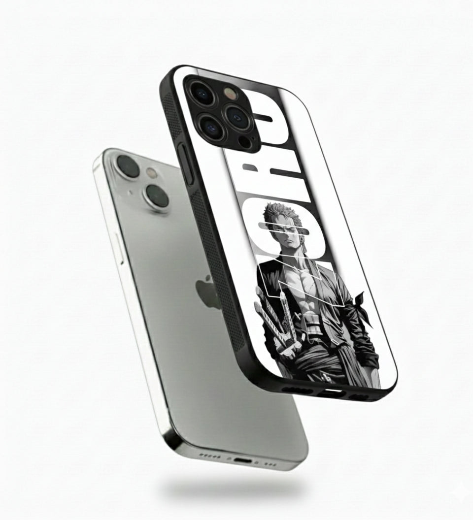 Roronoa Zoro Black & White Style Metal Phone Case
