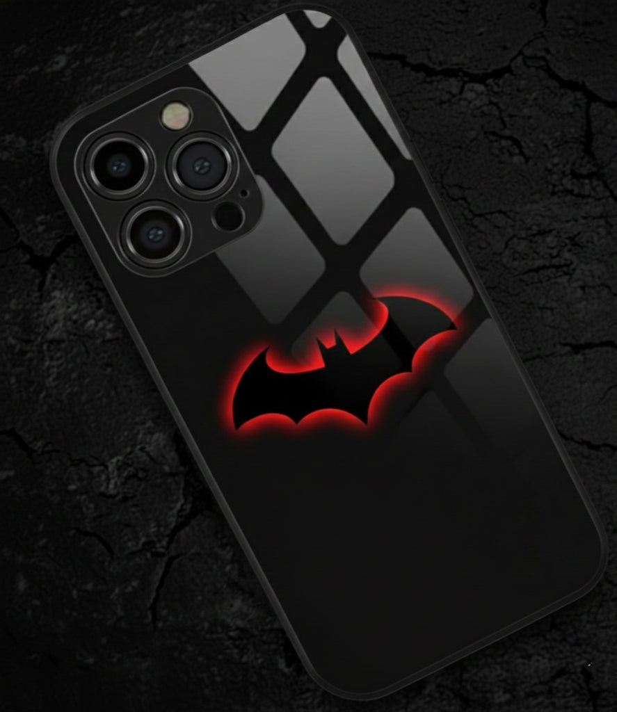 Glow-in-the-Dark Bat Metal Phone Case