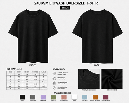 "Zero IQ Chill" Graphic Streetwear T-Shirt Bio Washable 240GSM
