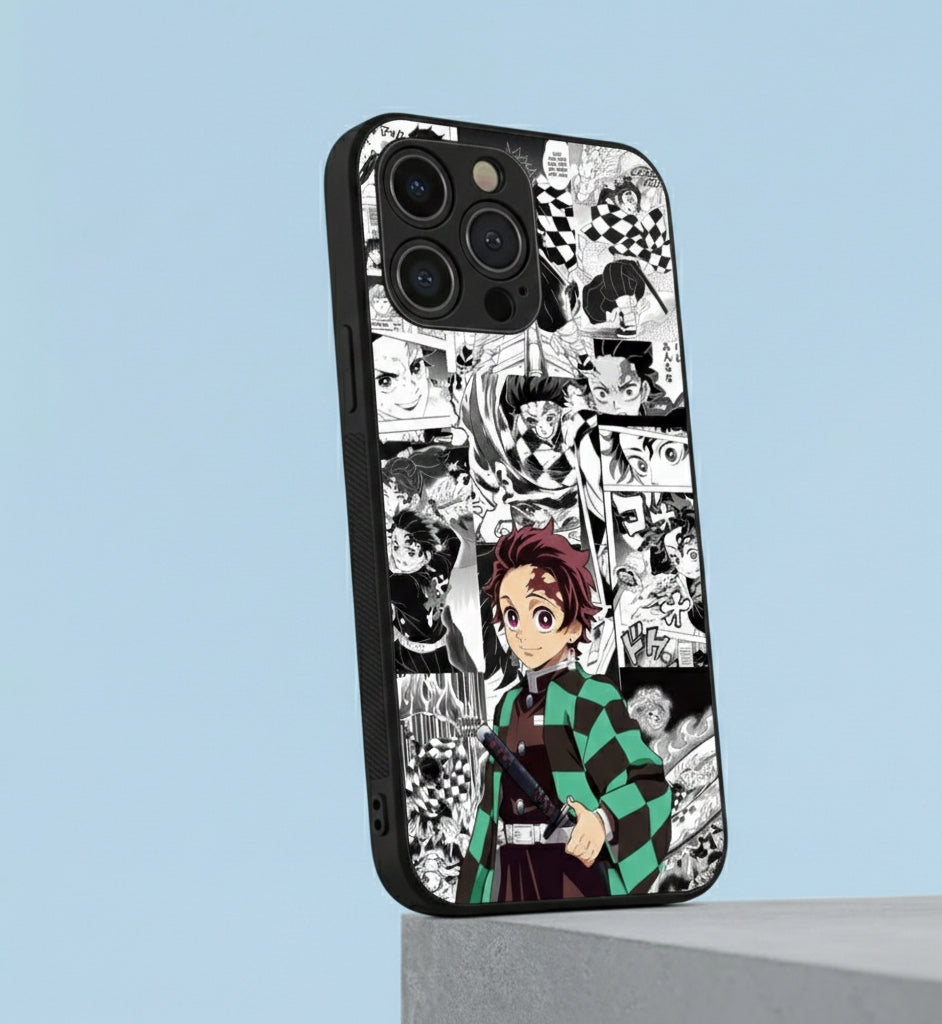 Demon Slayer Manga Panel Metal Phone Case