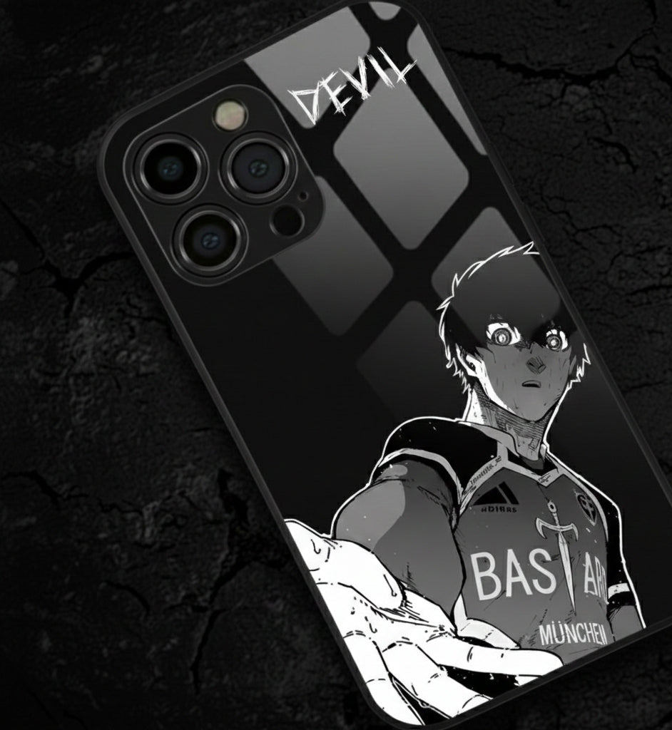 Yoichi Isagi devil character Metal Phone Case