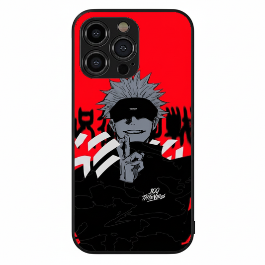 Jujutsu Kaisen character Satoru Gojo hybrid Metal Phone Case