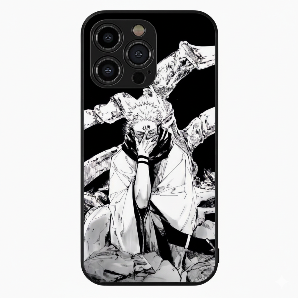 Ryomen Sukuna Hybrid Metal Phone Case