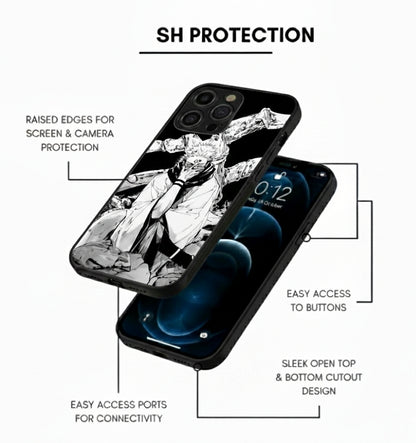 Ryomen Sukuna Hybrid Metal Phone Case
