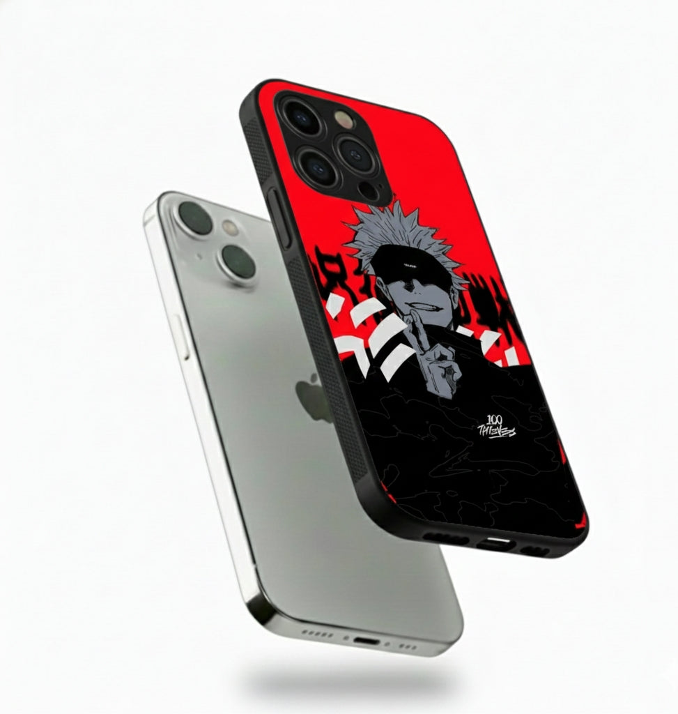 Jujutsu Kaisen character Satoru Gojo hybrid Metal Phone Case