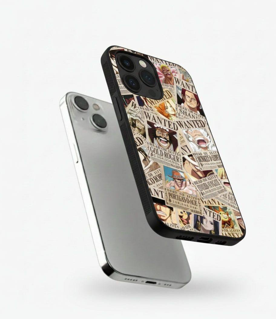 One Piece Wanted Poster Metal Phone Case