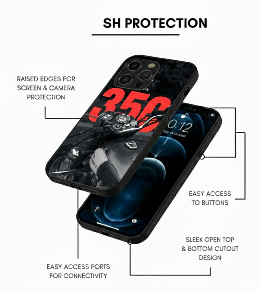 Classic Roar: Royal 350 Metal Phone Case