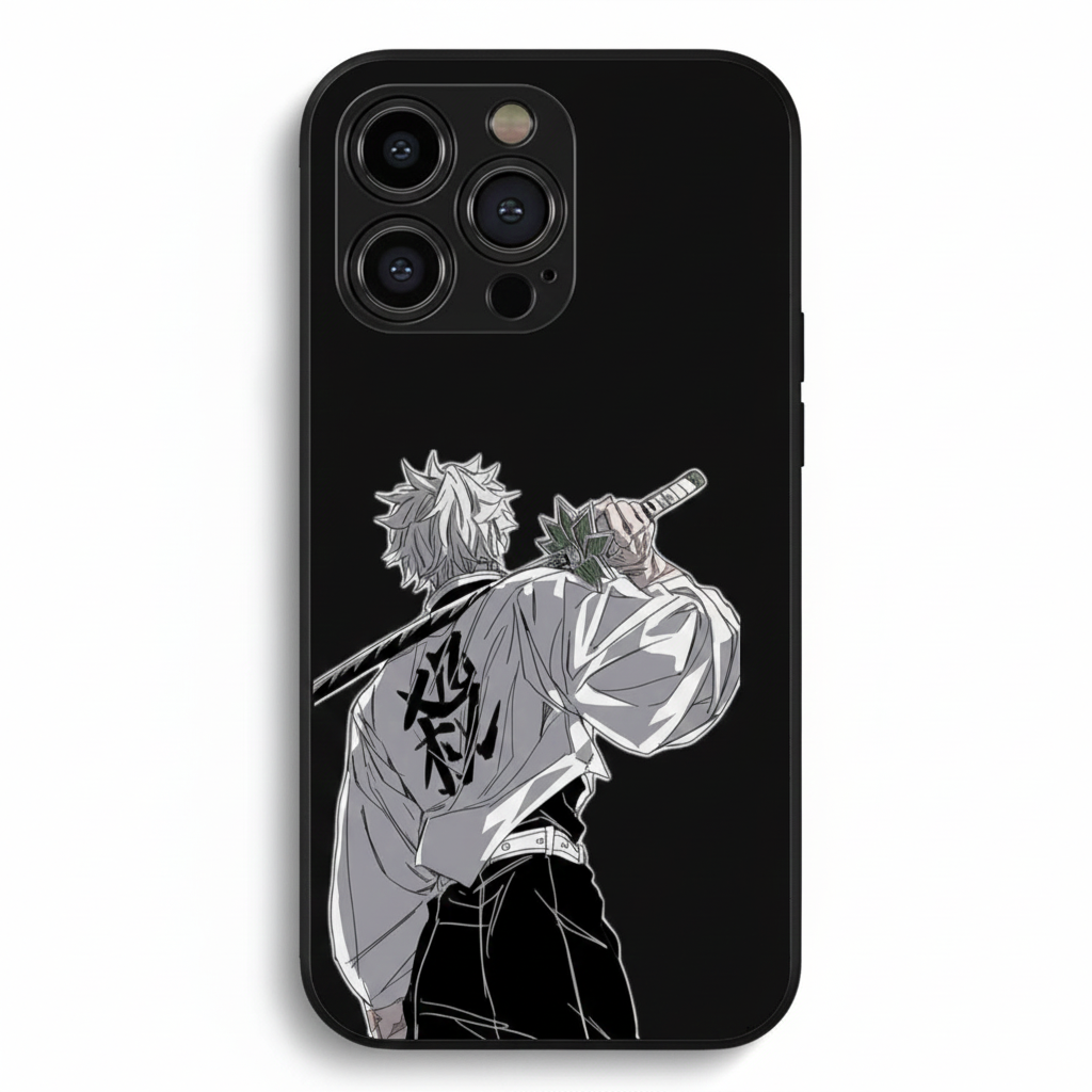 Sanami Kimetsu No Yaiba Anime Shield Metal Phone Case