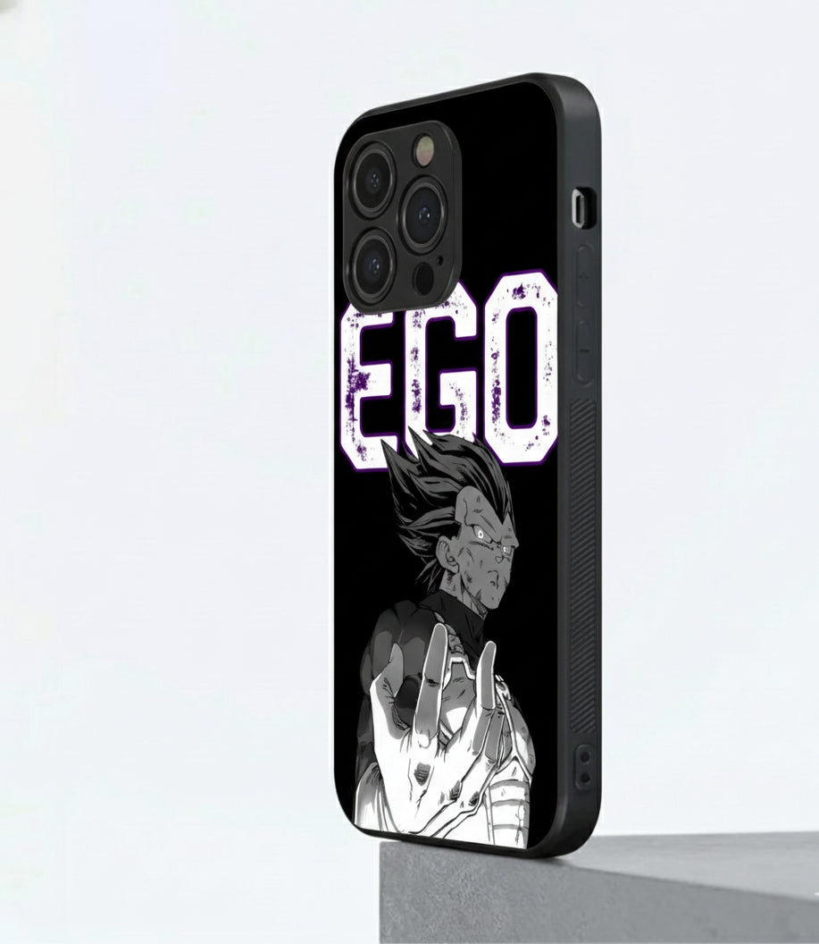 Saiyan EGO - Black Metal Phone Case