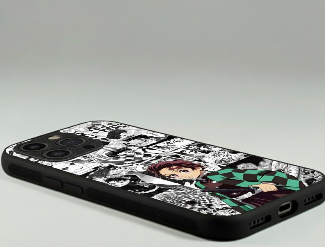 Demon Slayer Manga Panel Metal Phone Case