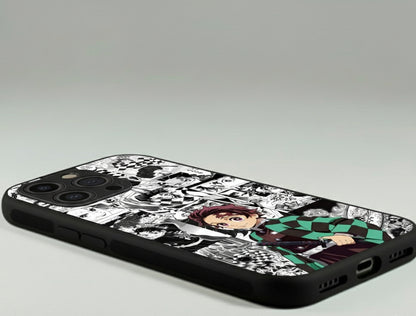 Demon Slayer Manga Panel Metal Phone Case
