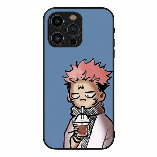 Sukuna Yuji Cute Anime Metal Phone Case
