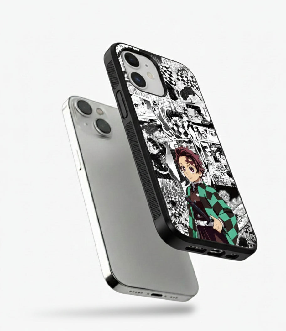 Demon Slayer Manga Panel Metal Phone Case