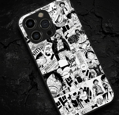 One Piece Manga Collage Metal Phone Case