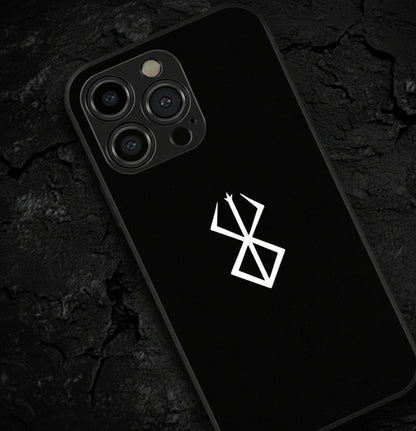 The Black Swordsman's Shield Metal Phone Case