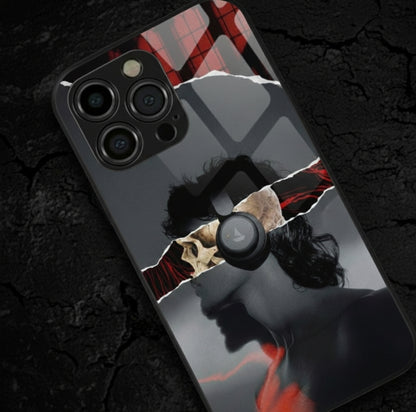 Black & Red Vibe Metal Phone Case