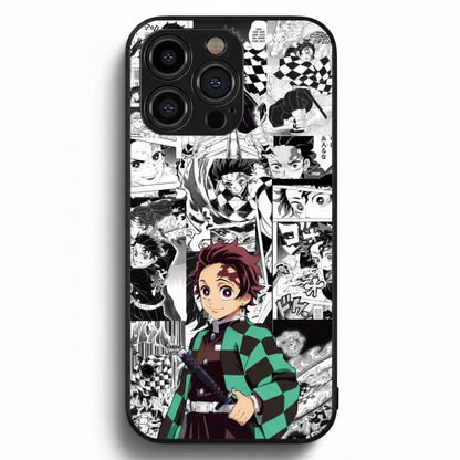 Demon Slayer Manga Panel Metal Phone Case