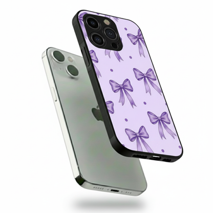 Ribbon Purple Hybrid METAL phone case