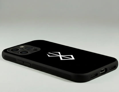 The Black Swordsman's Shield Metal Phone Case