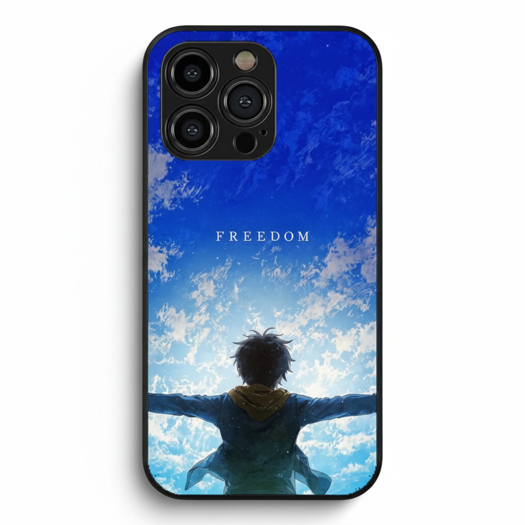 Sky-Bound Freedom Hybrid Metal Phone Case