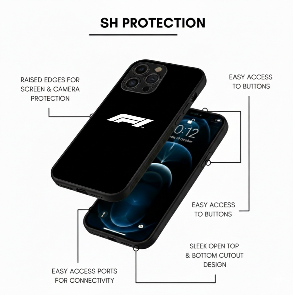 Premium F1 Motorsport Hybrid Metal Phone Case