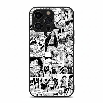 One Piece Manga Collage Metal Phone Case