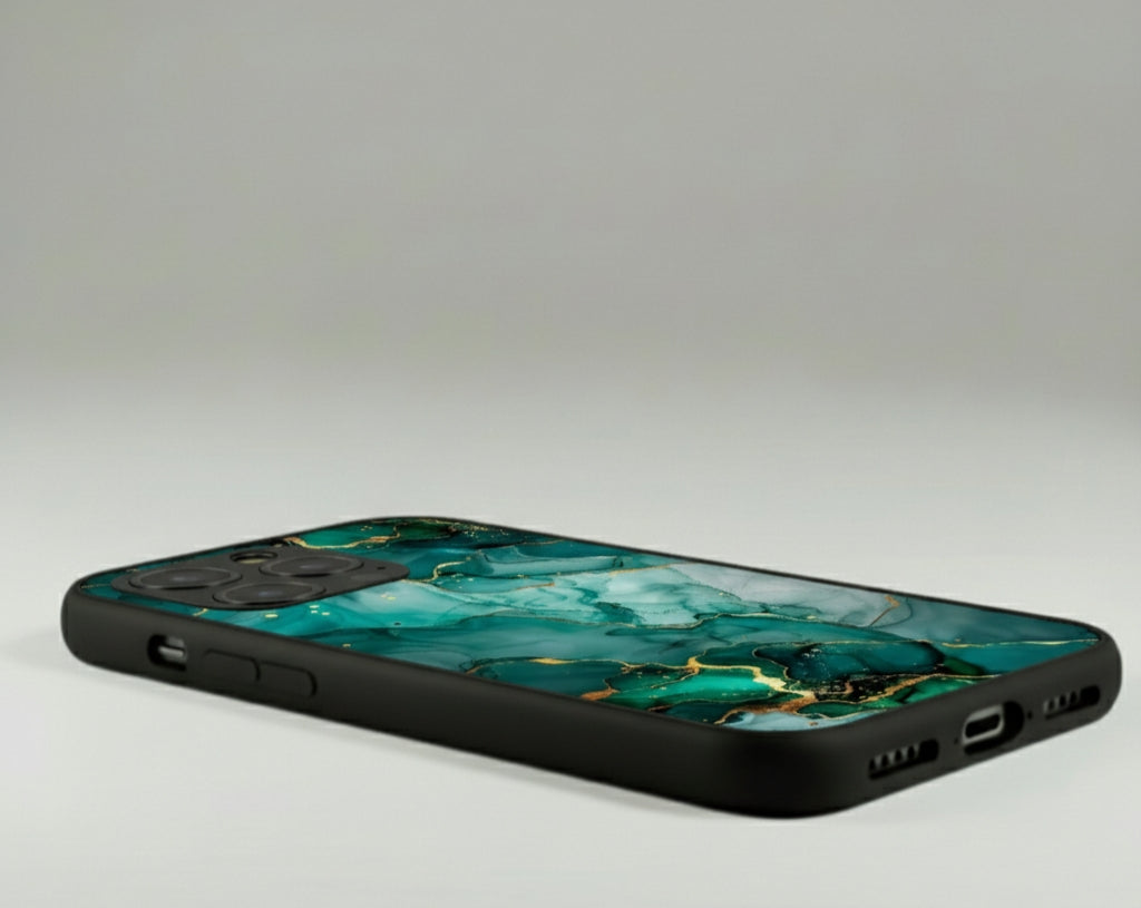 Emerald & Gold Armor (Best for the marble Metal Phone Case