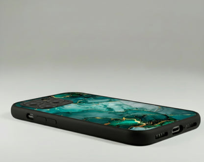 Emerald & Gold Armor (Best for the marble Metal Phone Case