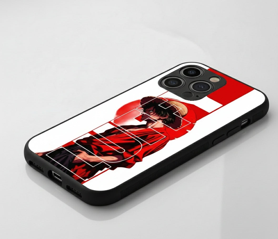 character Monkey D. Luffy Hybrid Metal Phone Case