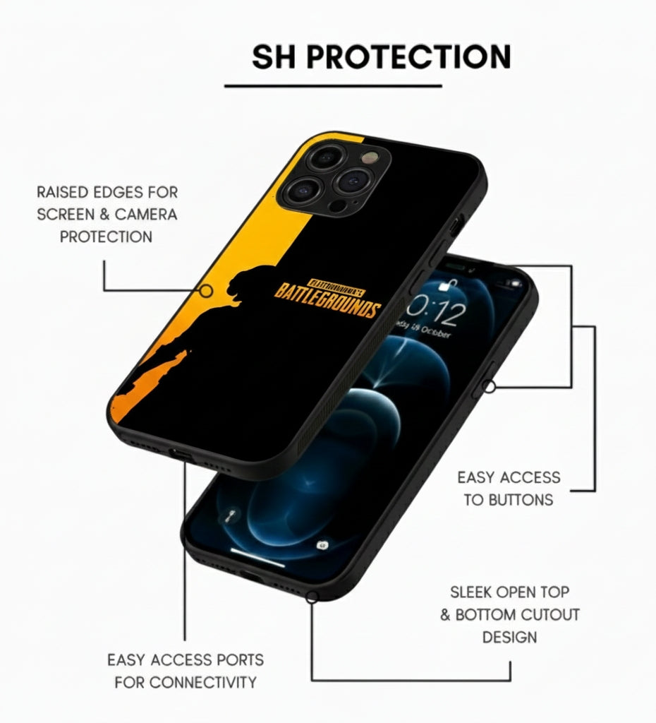 PUBG Legend Hybrid Metal Phone Case