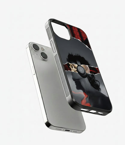 Black & Red Vibe Metal Phone Case