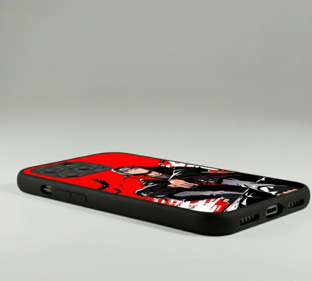 The Itachi Uchiha Mangekyō Metal Glossy Metal Case Phone Case